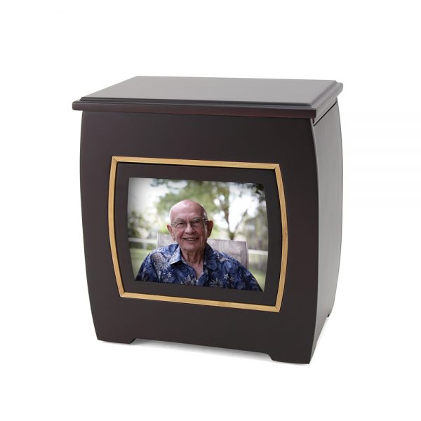 Modern Urn With Photo Frame Panel