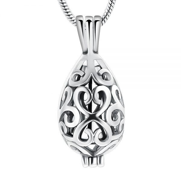 Tear Drop Pendant - Silver