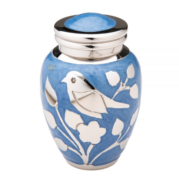 Keepsake - Blessing Birds Blue and Silver