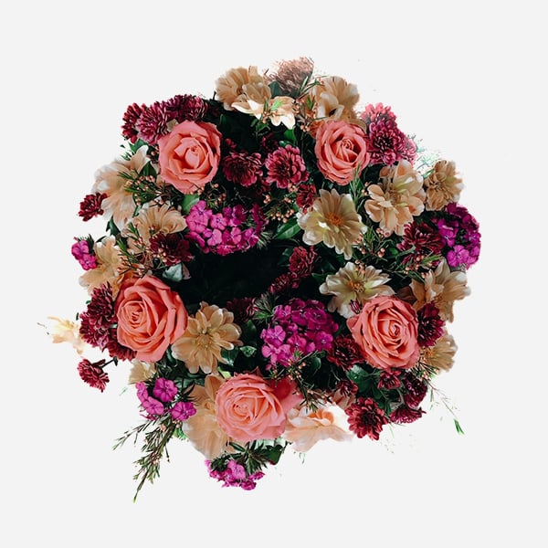 Vibrant blooms in a floral display