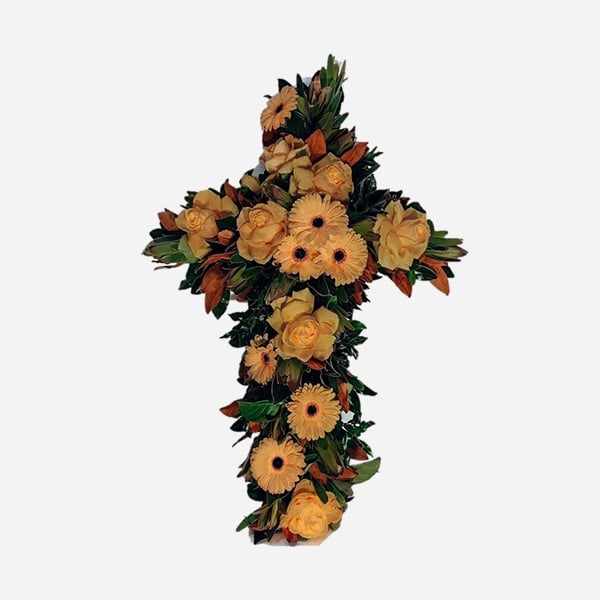 Flower arrangement showcasing a variety of fresh blooms
