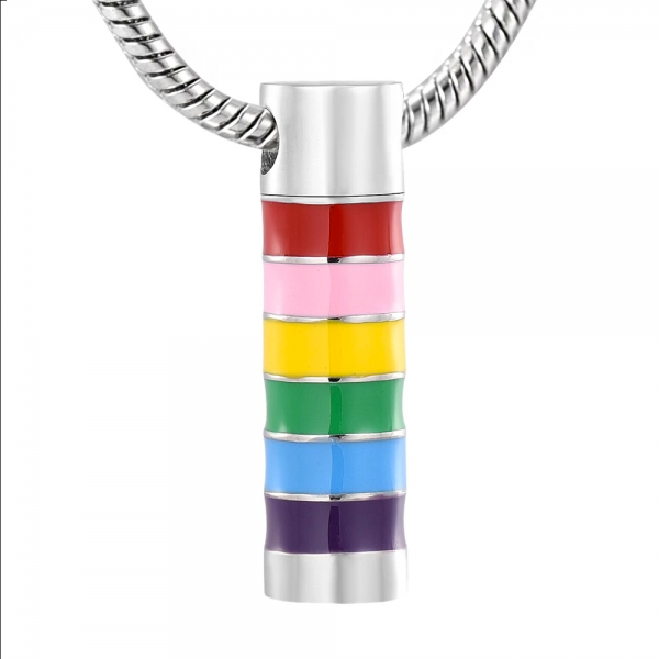 Cylinder - Rainbow Pendant