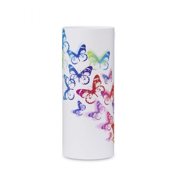 Butterflies on White Scattering Tube