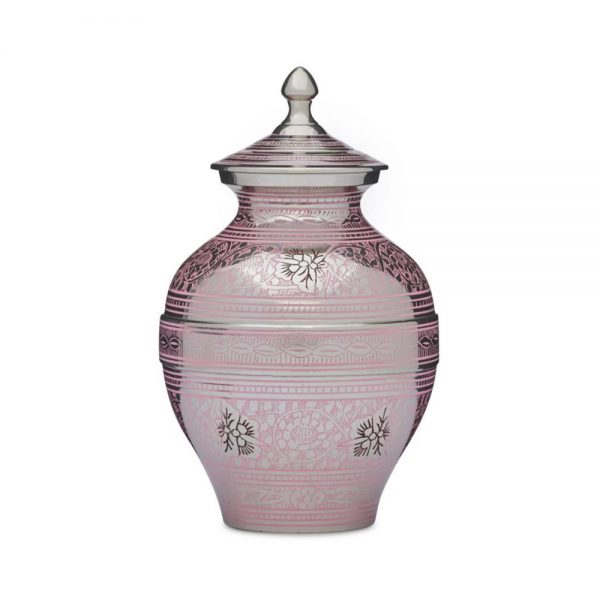 Butterflies Pink Urn - Large