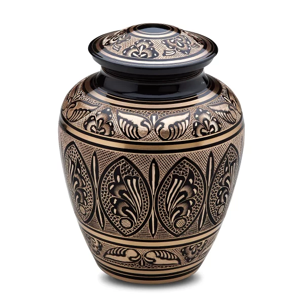 Black and Gold Urn - Large