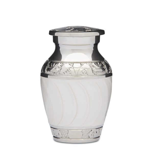 Keepsake - Enamel & Nickel White