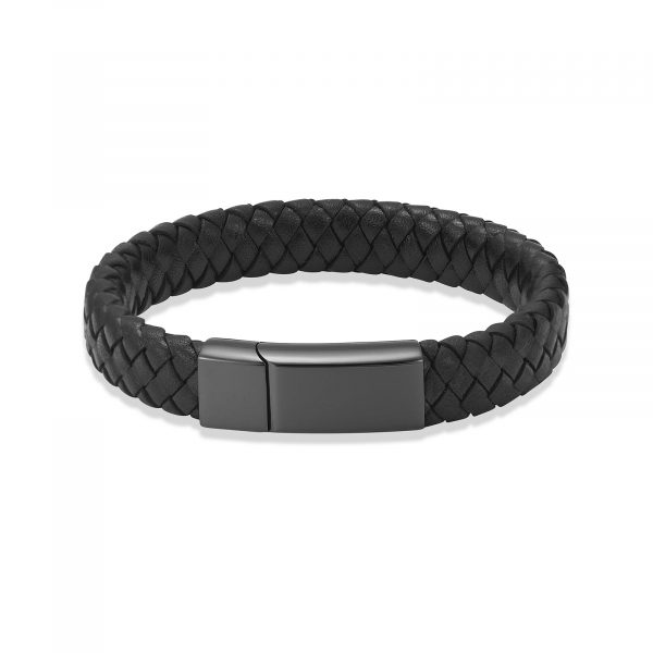 Bracelet - Black Leather
