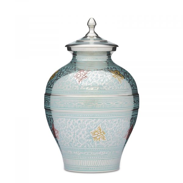 Butterflies Blue Urn - Large